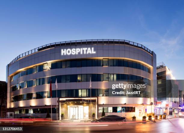 Modern hospital exterior
